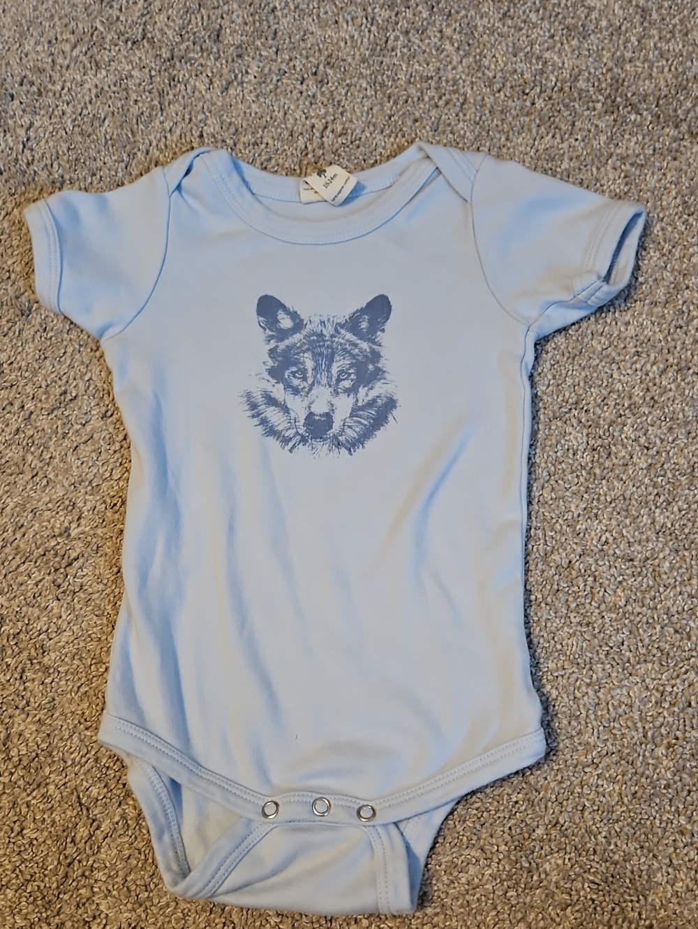 Kate Quinn Wolf Cotton Bodysuit 18-24M